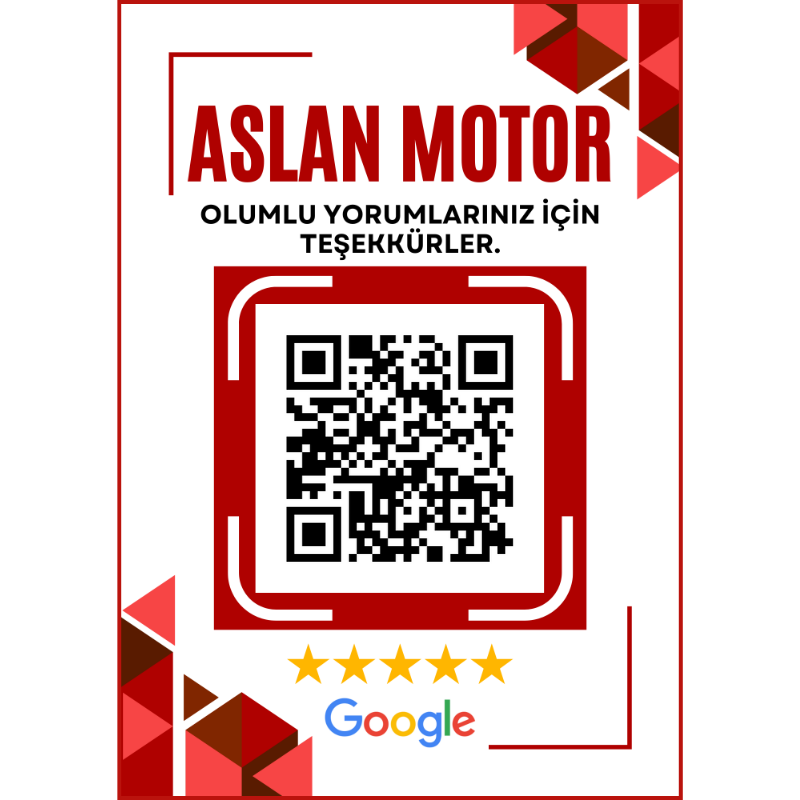 QR Kod Google Yorum Sticker QR Kod Google Yorum Sticker