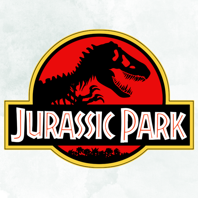 Jurassic Park Logo Sticker Jurassic Park Logo Sticker