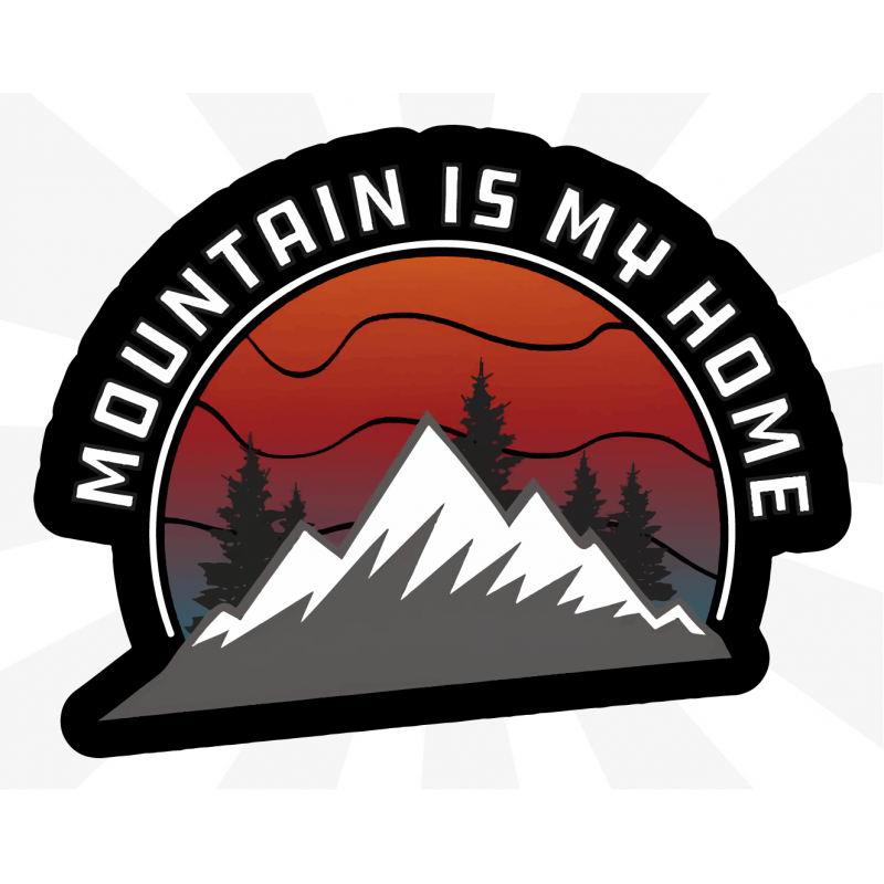 Mountain is My Home Sticker Mountain is My Home Sticker