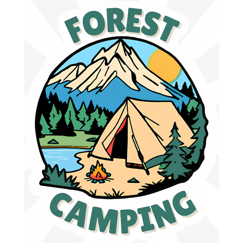 Forest Camping Sticker Forest Camping Sticker