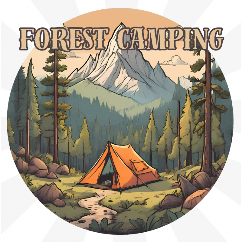 Forest Camping Sticker Forest Camping Sticker
