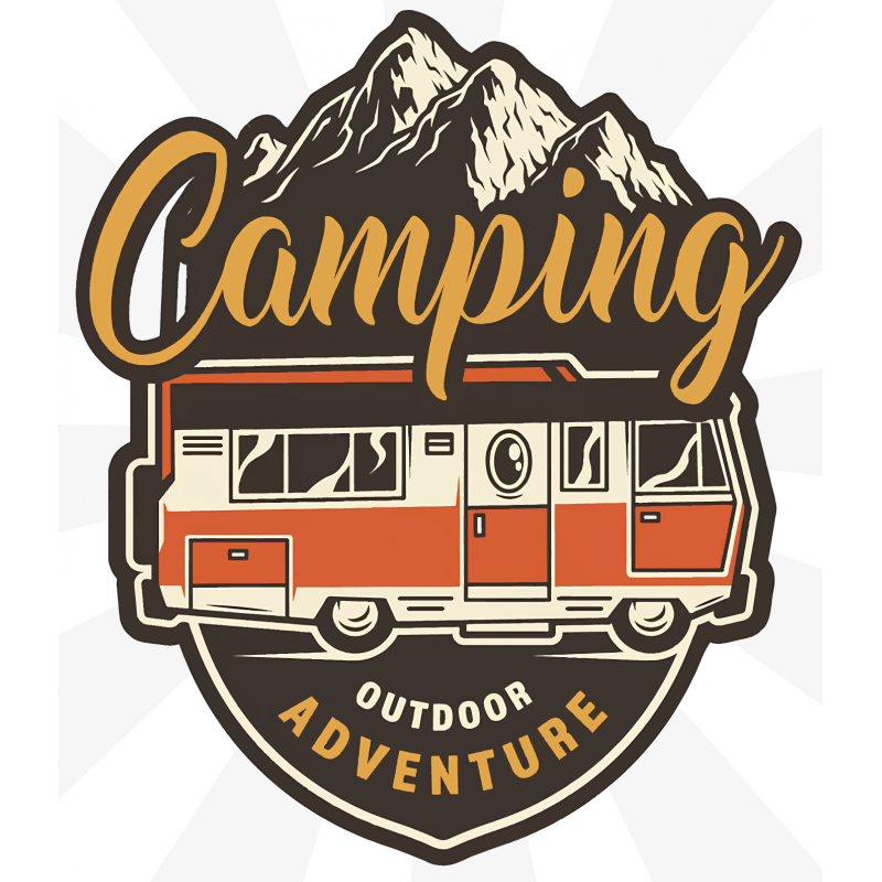 Camping Outdoor Adventure Sticker Camping Outdoor Adventure Sticker