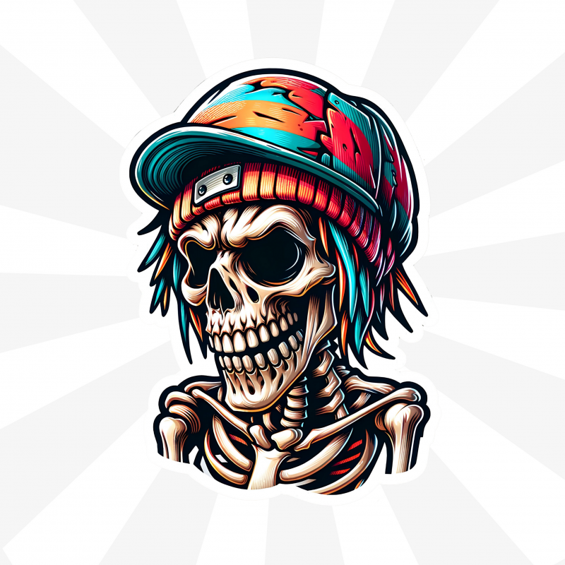 Street Skull Style Stickeri Street Skull Style Stickeri