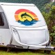 Yunus Balığı Güneş ve Deniz Karavan  Sticker