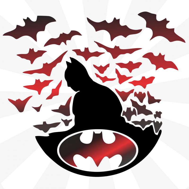 Batman ve Yarasa Sticker Batman ve Yarasa Sticker