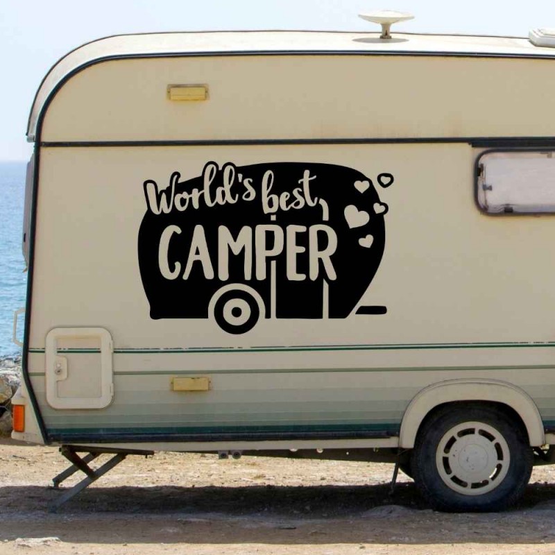 World's Best Camper - Karavan Sticker World's Best Camper - Karavan Sticker