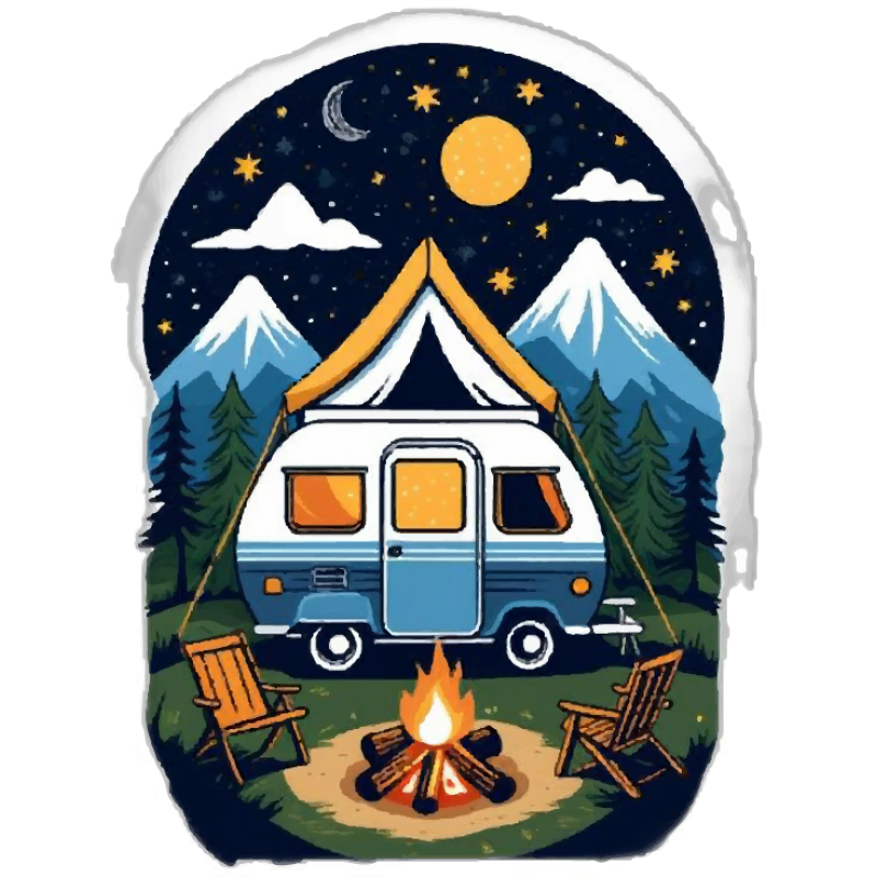 Kamp Macerası Sticker Kamp Macerası Sticker