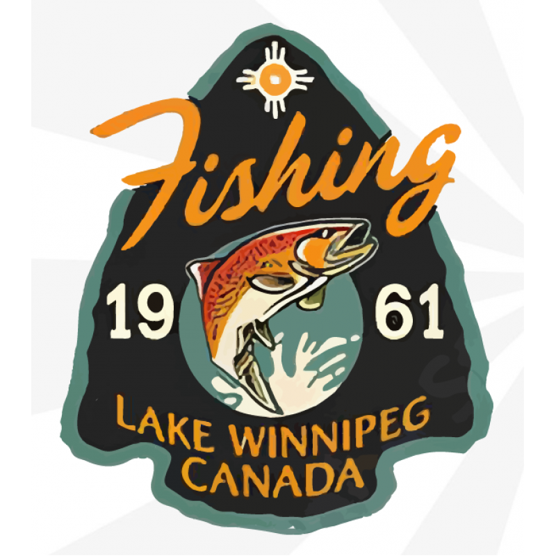 Fishing Lake Sticker Fishing Lake Sticker