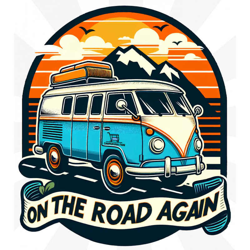 On the Road Again Sticker On the Road Again Sticker