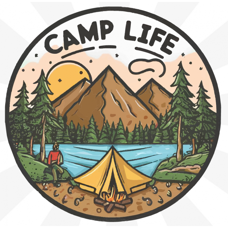 Camp Life Sticker Camp Life Sticker