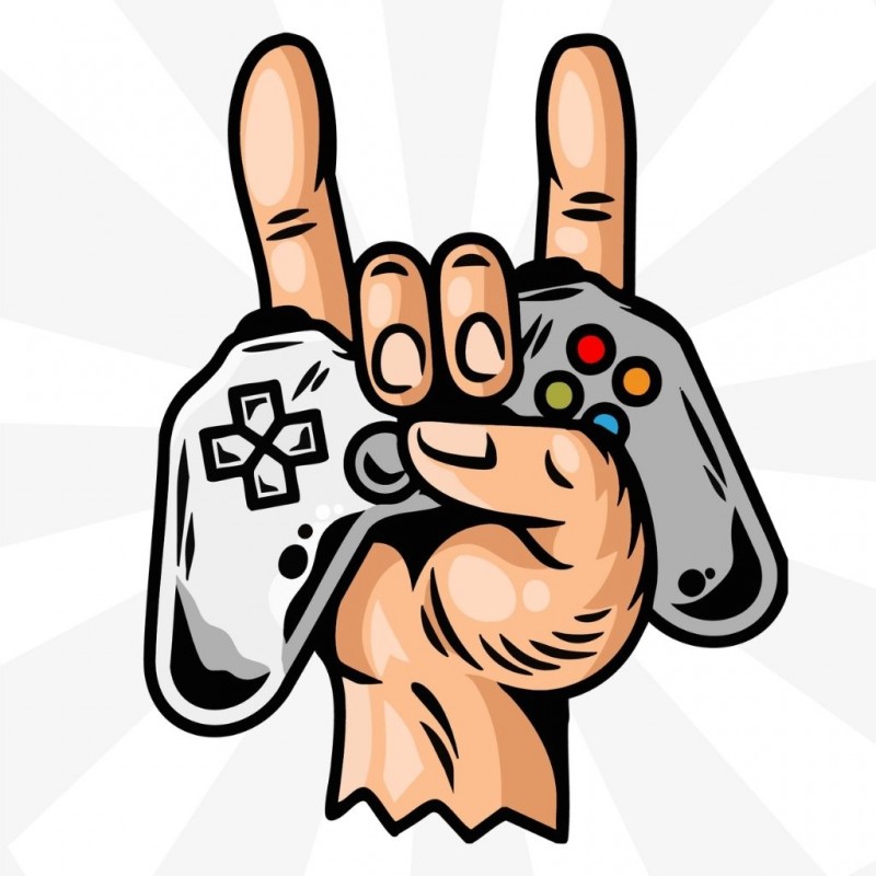 Gaming rock joystick video gaming duvar laptop araç sticker Gaming rock joystick video gaming duvar laptop araç sticker