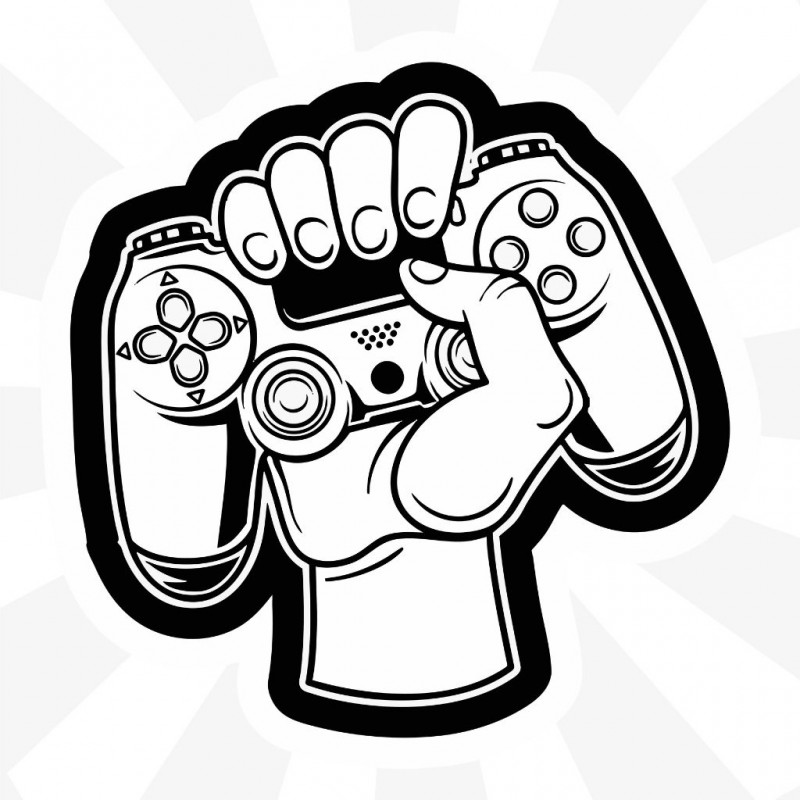 Joystick Video Game Controller Sticker Joystick Video Game Controller Sticker
