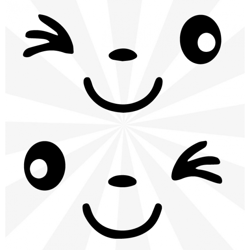 Göz Kırpan Gülümsemeler Sticker Göz Kırpan Gülümsemeler Sticker