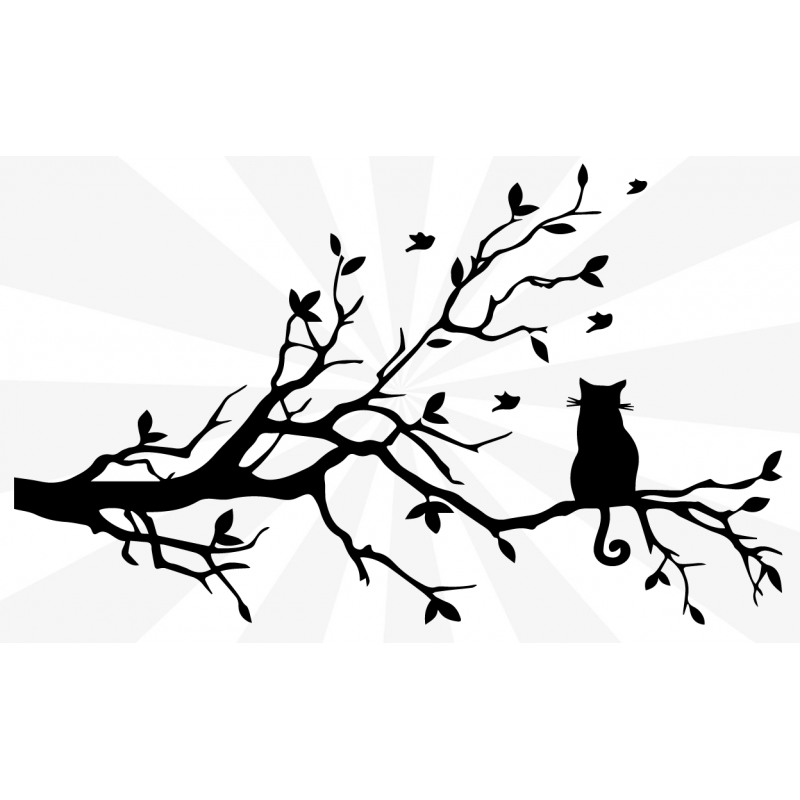 Dalda Oturan Kedi (Priz Sticker) Dalda Oturan Kedi (Priz Sticker)