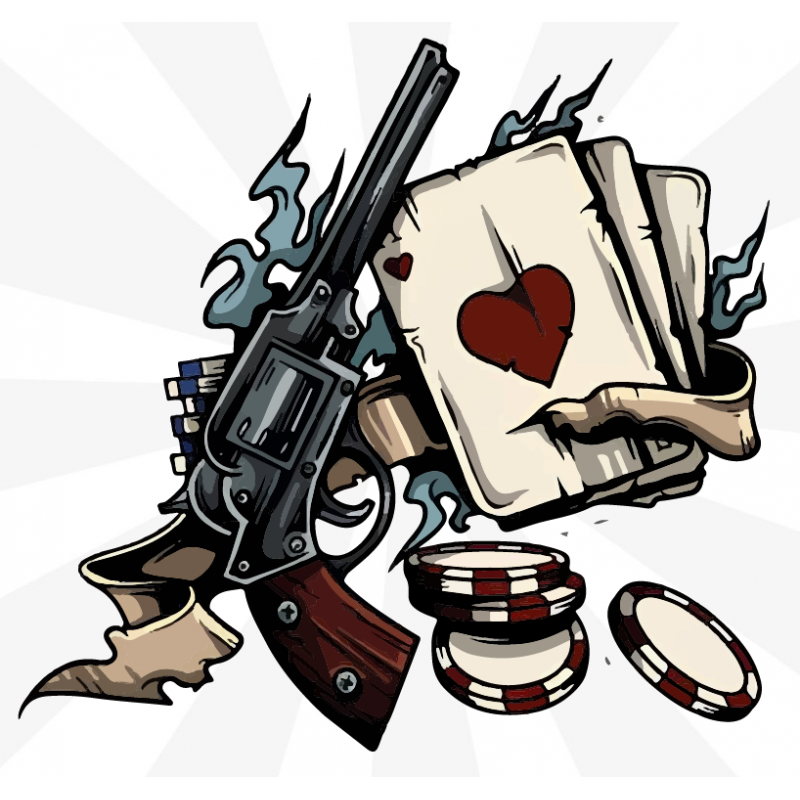 Wild West Poker Sticker Wild West Poker Sticker